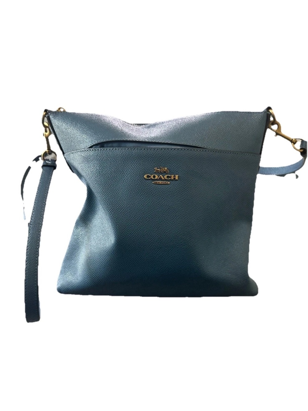 Coach Teal Blue Crossbody Leather Bag